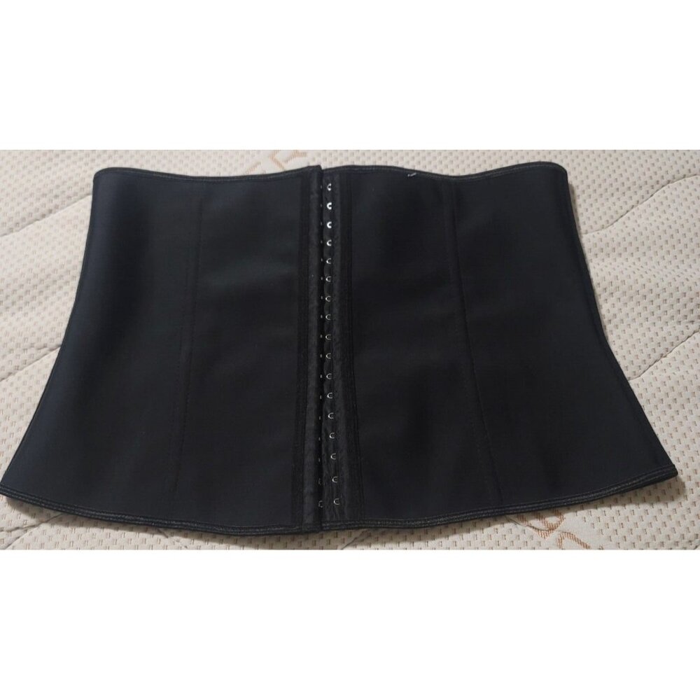 Women's 3XL Plus Size Black Underbust Corset Boning Burlesque Hook Loop